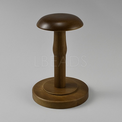 Wooden Hat Display Stands for Desktop ODIS-WH0086-240B-1