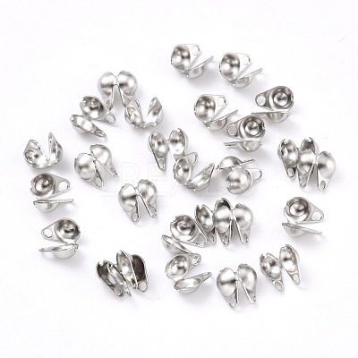 Tarnish Resistant 304 Stainless Steel Bead Tips STAS-P126-04P-1