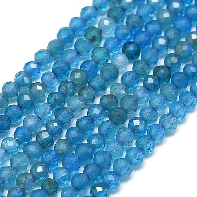 Natural Apatite Beads Strands G-G106-C06-01-1