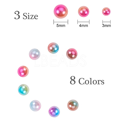 Imitation Pearl Acrylic Cabochons OACR-PH0001-09-1