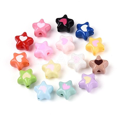 Opaque Acrylic Beads OACR-N139-11-1