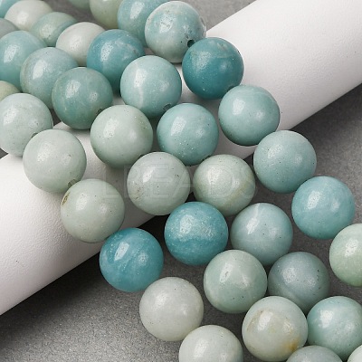 Round Natural Amazonite Bead Strands G-I183-02-12mm-1