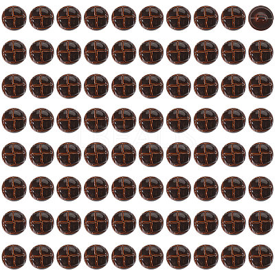 1-Hole Plastic Buttons BUTT-CA0001-34C-1