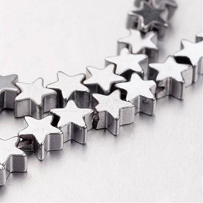 Electroplate Non-magnetic Synthetic Hematite Bead Strands G-F300-24A-01-1