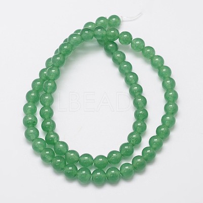 Natural & Dyed Malaysia Jade Bead Strands G-A146-6mm-A04-1