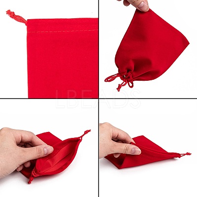 Rectangle Velvet Pouches X1-TP-R002-10x12-04-1