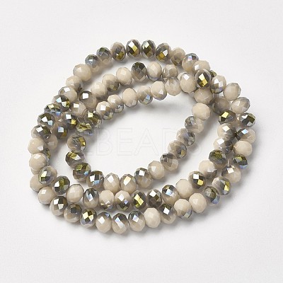Electroplate Opaque Glass Beads Strands LS-EGLA-A034-P4mm-S17-1