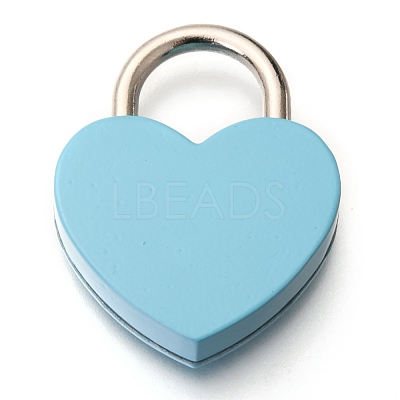 Alloy Padlock Mini Lock with Key AJEW-WH0171-19D-1