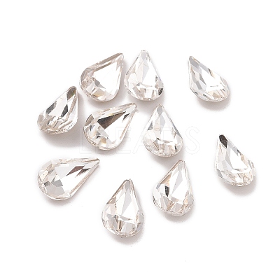 Glass Rhinestone Cabochons GGLA-P002-07D-01-1