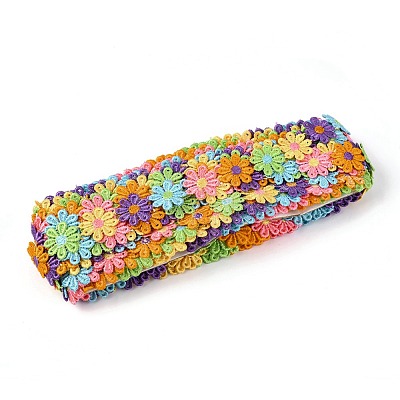 Daisy Flower Polyester Lace Trims OCOR-H109-06B-1