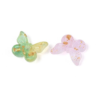 Gradient Color Transparent Acrylic Beads OACR-SZC0009-01-1
