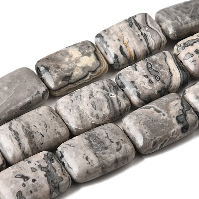 Natural Map Stone Beads Strands G-S386-A13-1