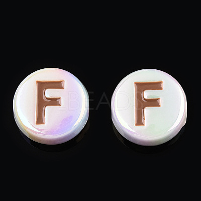 UV Plating Enamel Acrylic Beads PACR-N015-01E-1