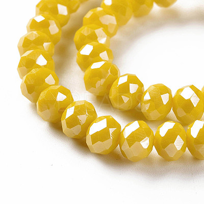 Electroplate Glass Beads Strands EGLA-A034-P2mm-A07-1