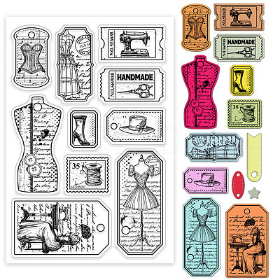 Custom PVC Plastic Clear Stamps DIY-WH0448-0776-1