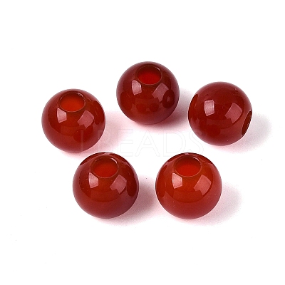 Natural Carnelian European Beads G-Q602-09B-03-1