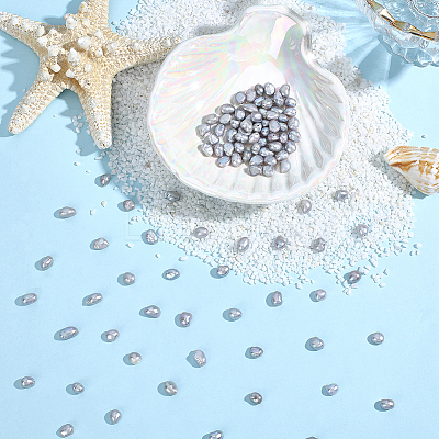 120Pcs Dyed Natural Cultured Freshwater Pearl Beads PEAR-PA0001-07B-1