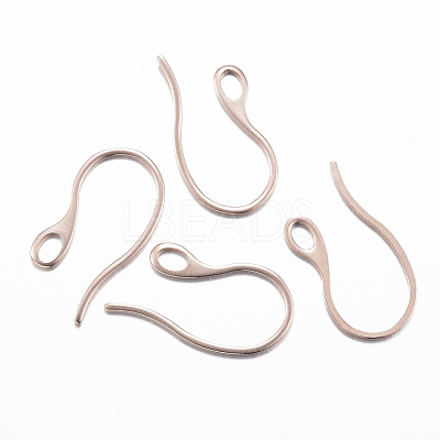 Ion Plating(IP) 304 Stainless Steel Earring Hooks X-STAS-H383-28-1