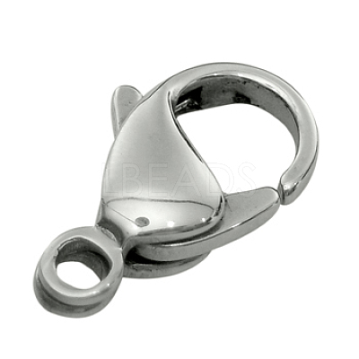 Tarnish Resistant 316 Stainless Steel Lobster Claw Clasps Hand Polished 316-FL18A-1