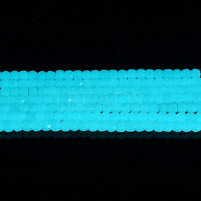 Synthetic Luminous Stone Beads Strands G-C086-01B-01-1