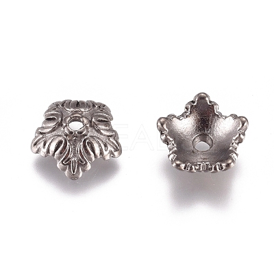 Tibetan Style Bead Caps X-TIBEB-A24621-B-LF-1