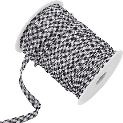 Polyester Tartan Lip Cord Trim SRIB-BC0001-34A-1