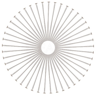 500Pcs Brass Flat Head Pins KK-SC0005-26B-1
