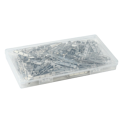 120Pcs Iron Brooch Findings IFIN-YW0003-50-1