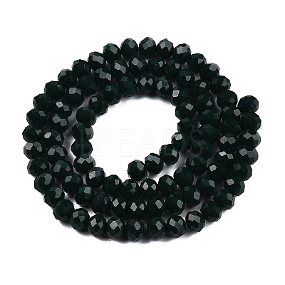 Opaque Solid Color Imitation Jade Glass Beads Strands EGLA-A044-P8mm-D12-1