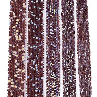 Transparent Glass Beads Strands EGLA-A044-T3mm-MB13-1