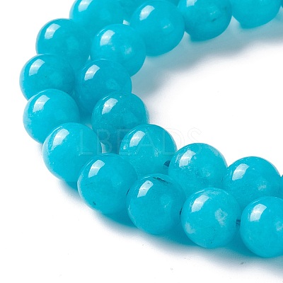 Natural White Jade Imitation Amazonite Beads Strands X-G-I299-F04-8mm-1