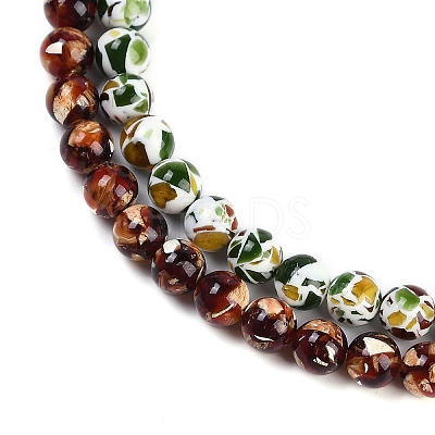 Sythetic Amber Beads Strands G-M199-02H-1