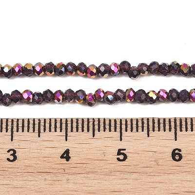 Electroplate Glass Beads Stradns EGLA-H114-02A-04-1