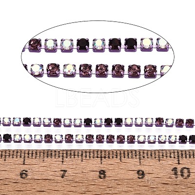 Iron Rhinestone Cup Chains CH-Q006-02A-06-1