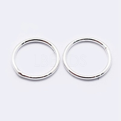 925 Sterling Silver Soldered Closed Jump Rings STER-F036-03S-0.9x6-1