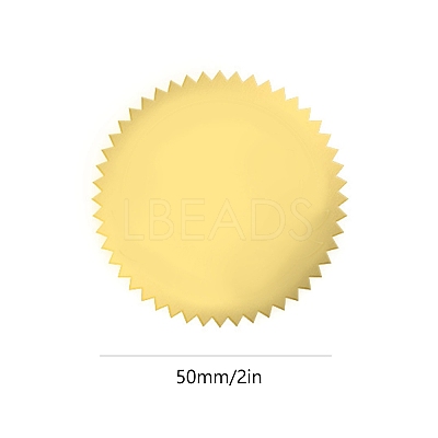 Plastic Self Adhesive Gold Foil Embossed Stickers DIY-WH0163-70O-1
