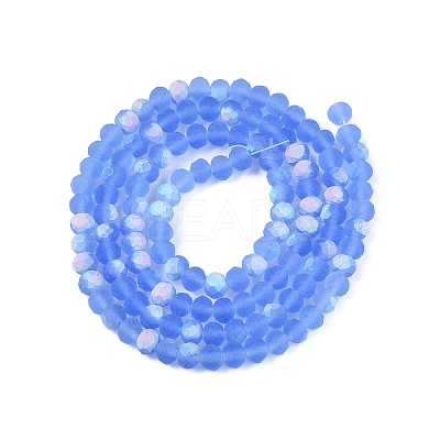Transparent Glass Beads Strands EGLA-A044-T4mm-MB14-1