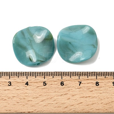 Opaque Acrylic Imitation Gemstone Beads OACR-G061-01I-1