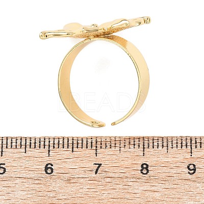 Brass Cuff Open Rings LS-RJEW-Z129-02G-04-1