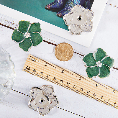 4Pcs Alloy Rhinestone Drawer Knobs AJEW-GF0007-43-1