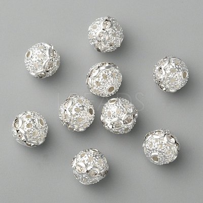 Brass Rhinestone Beads RB-H041-20-1