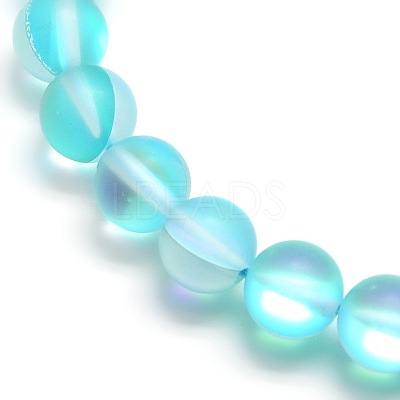 Synthetic Moonstone Beads Strands X-G-F142-6mm-03-1