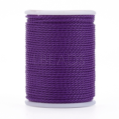 Round Waxed Polyester Cord YC-G006-01-1.0mm-13-1