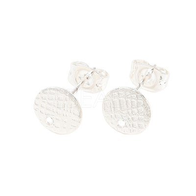 304 Stainless Steel Ear Stud Findings STAS-O119-14B-S-1