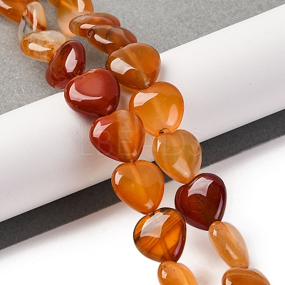 Natural Red Agate Beads Strands G-I372-A03-02-1