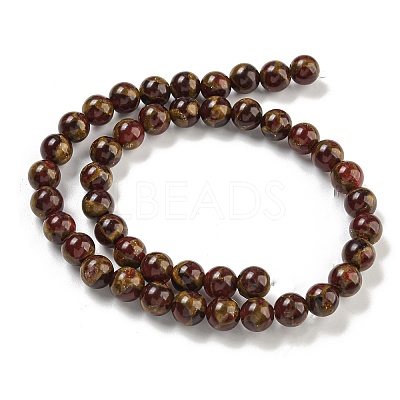 Synthetic Gold Clinquant Stone Beads Strands G-P549-A01-01C-1