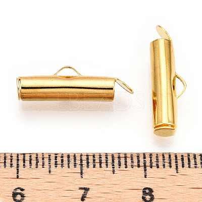 Iron Slide On End Clasp Tubes X-IFIN-R212-3.0cm-G-1