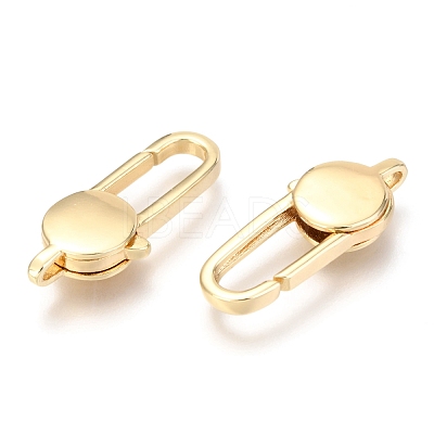Brass Lobster Claw Clasps KK-O132-11G-1