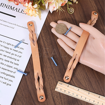 Leather Cabinet Handles Replacement FIND-WH0111-437-1