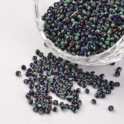 12/0 Opaque Colours Seep Glass Beads SEED-M008-C19-1